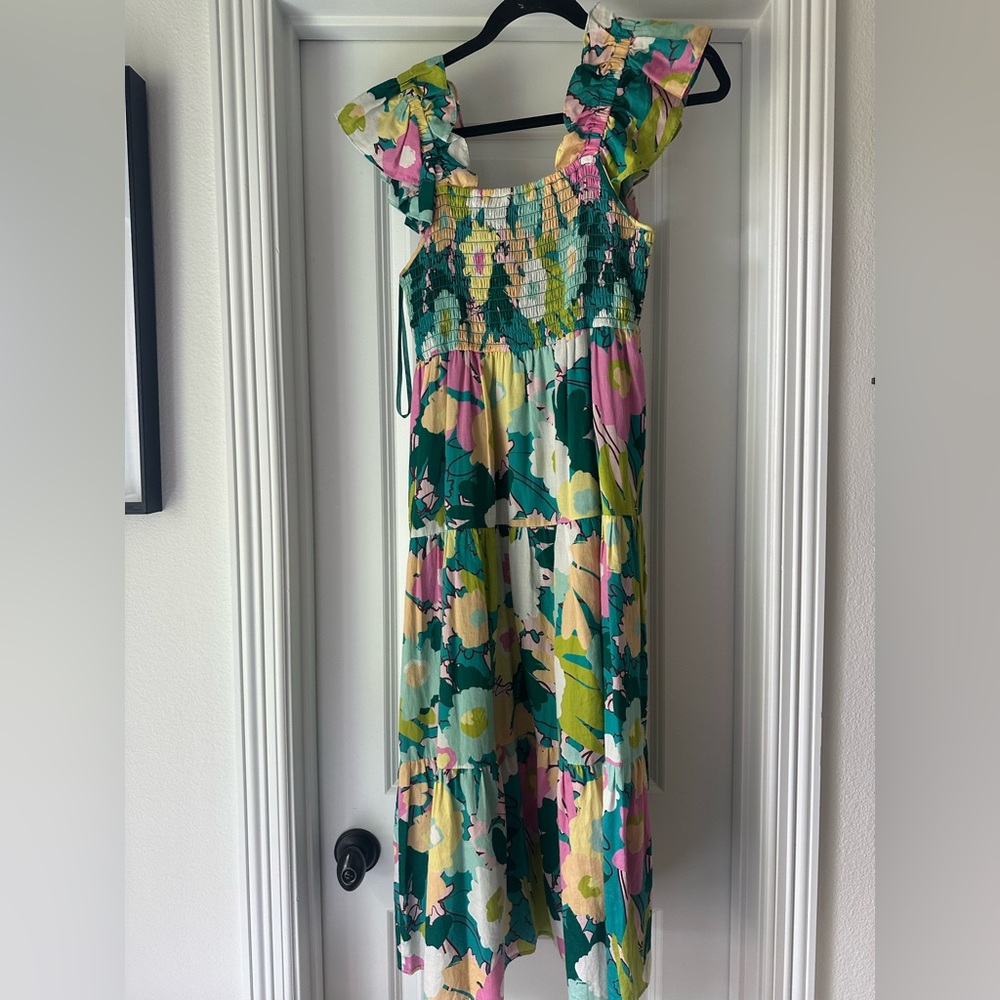 CROSBY by Mollie Burch Colorful Smocked Dress